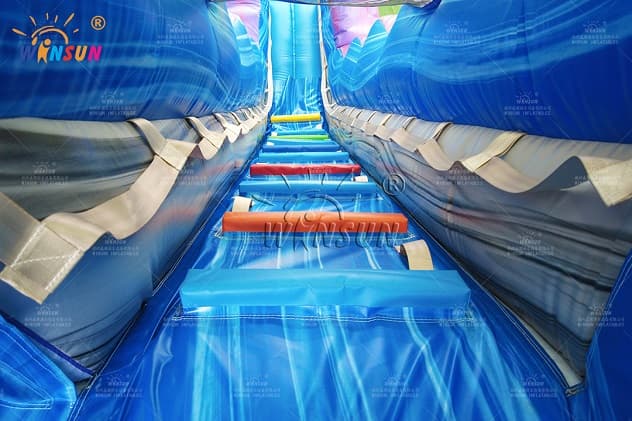Kids tropical water slide with marble design