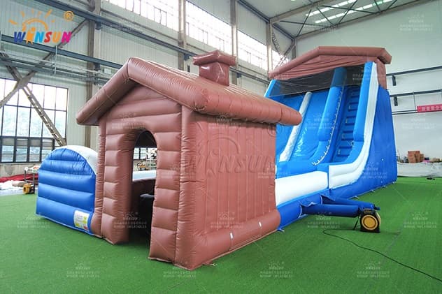 Customizable Inflatable Snow Tube Slide for Resorts