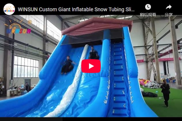 Inflatable Snow Tubing Slide for Family Entertainment