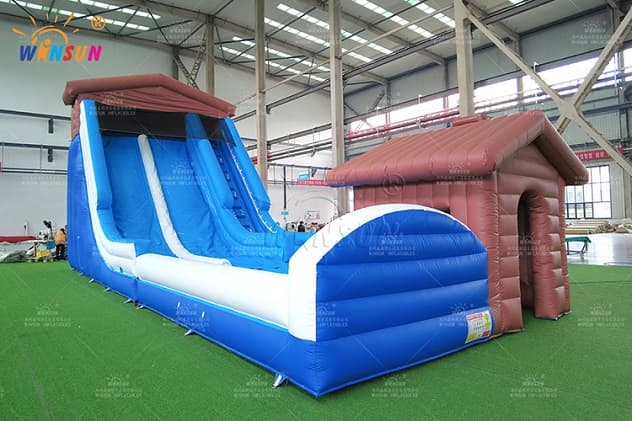 WINSUN Custom Giant Inflatable Snow Tubing Slide Commercial Grade