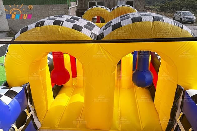 Factory Price Custom Inflatable Challenge Course with Dual Lanes