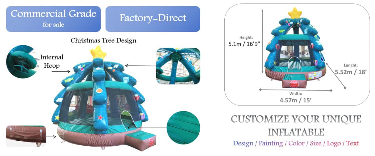 Commercial-Grade-Christmas-Tree-Bounce-House-by-WINSUN