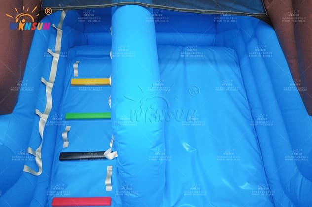 Commercial Inflatable Slide with Large Octopus Sculpture and Seahorse Entry