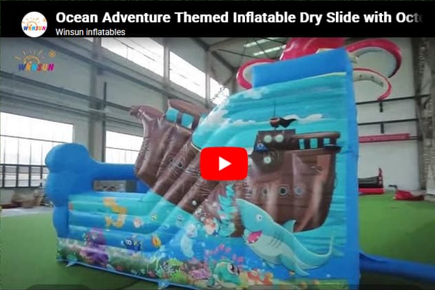 Custom Branded Inflatable Adventure Slide for Festivals and Outdoor Events