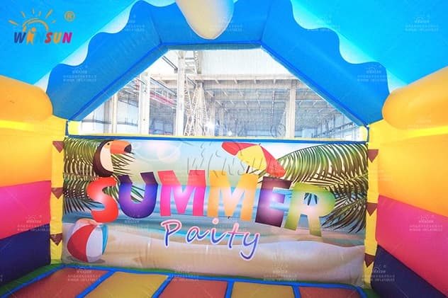 Factory Direct Inflatable Play Combo with Large Jump Area and Slide
