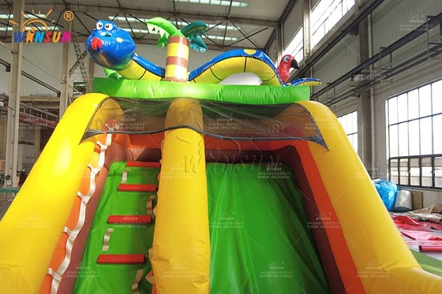 Factory Direct Panda Theme Inflatable Slide for Rental Business