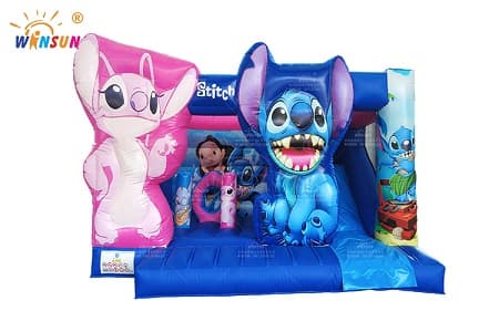 WINSUN Brand 5x4m Outdoor Inflatable Bounce House with Giant Stitch Characters