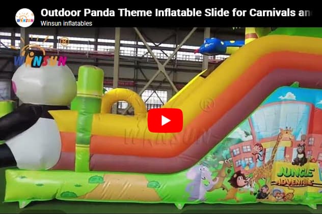 WINSUN Commercial Inflatable Panda Play Structure for Parks