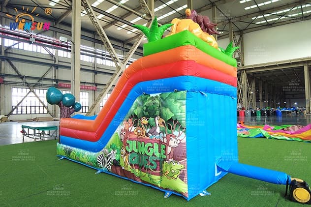 WINSUN factory direct lion themed inflatable slide for family entertainment center