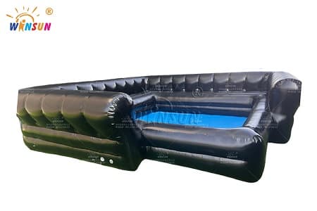 16x16ft black airtight inflatable couch pool for outdoor commercial use
