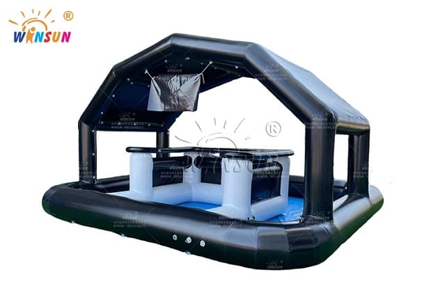 Airtight Inflatable Bar Table with Water-Fillable Bottom Pool