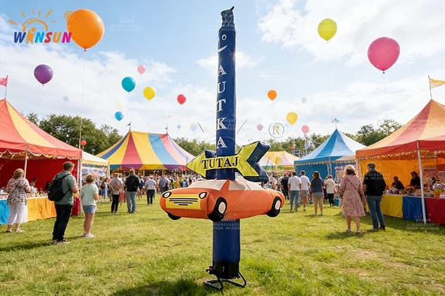 Durable Oxford Cloth Inflatable Dancing Model with Custom Logo
