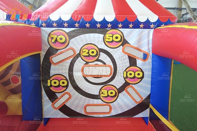 Durable Tarpaulin 2-in-1 Inflatable Game for Commercial Use