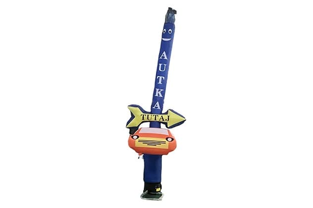 Inflatable Dancing Tube Man with Car Directional Arrow for Dealerships