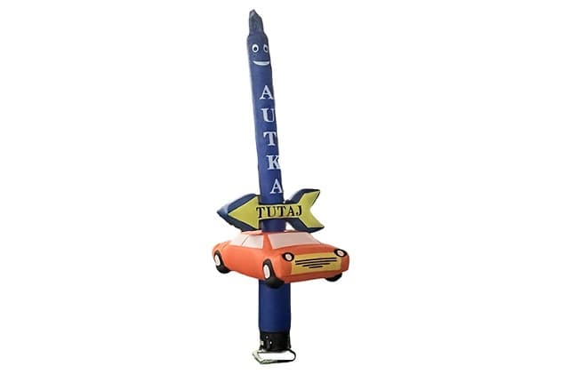 WINSUN 5m Inflatable Dancing Model with Car Directional Arrow Sign