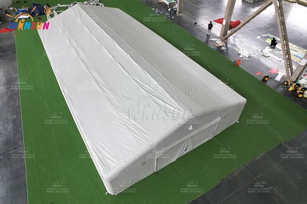 Winsun commercial inflatable shelter with insect-screen windows and UV protection
