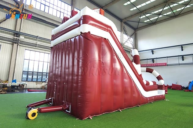10x4.5x7.3m professional inflatable racing slide with safety netting