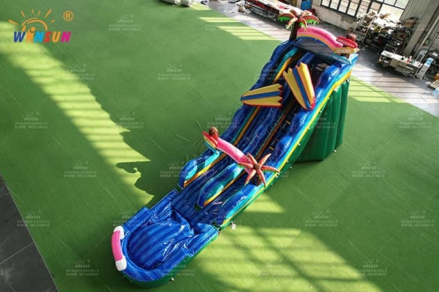37ft long WINSUN inflatable water slide for outdoor parties