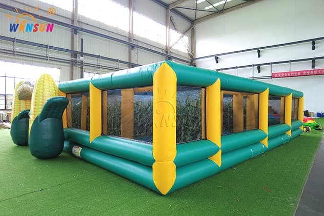 39x39ft Inflatable Corn Maze for Interactive Outdoor Advertising