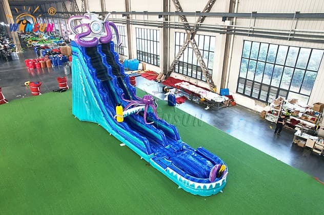 45’x15’x25’ industrial-grade octopus tentacle water slide for parties