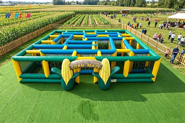 Commercial Grade PVC Vinyl Inflatable Maze for Fall Events