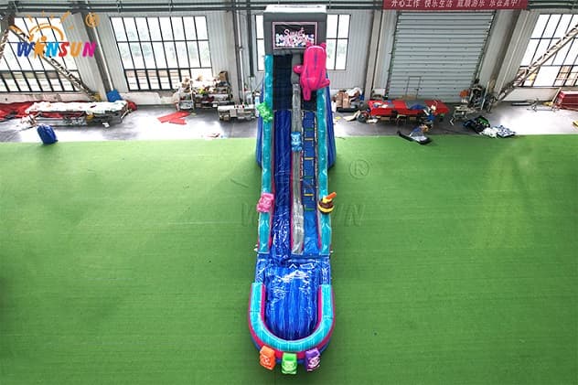 Commercial Grade PVC Vinyl Inflatable Water Slide for Outdoor Events