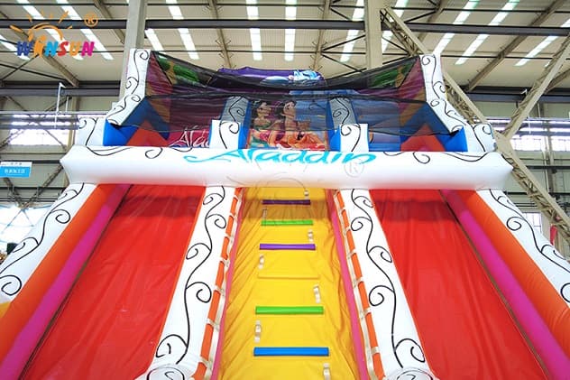 Commercial grade PVC tarpaulin Aladdin dry slide for theme parks