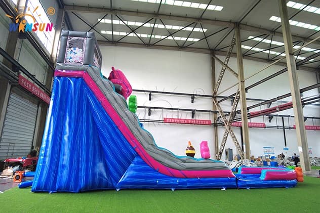 Customized Gummy Bear Inflatable Water Slide for Parties