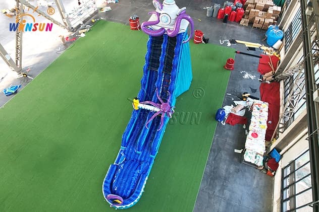 Deep-sea jellyfish theme inflatable water slide by WINSUN