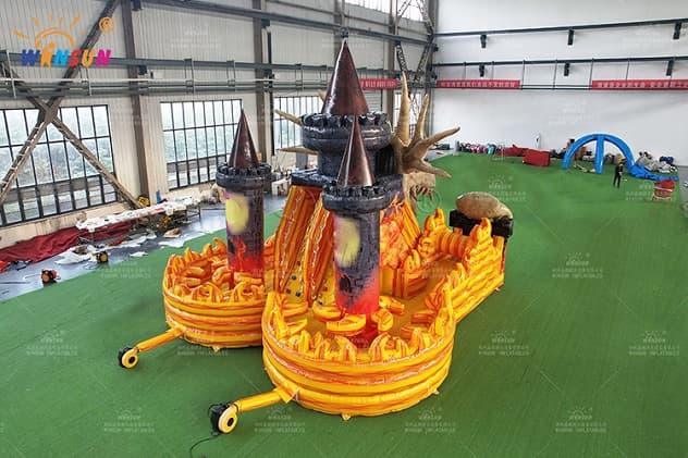 Factory Direct Dragon Skull Inflatable Obstacle Course for Festivals & Carnivals