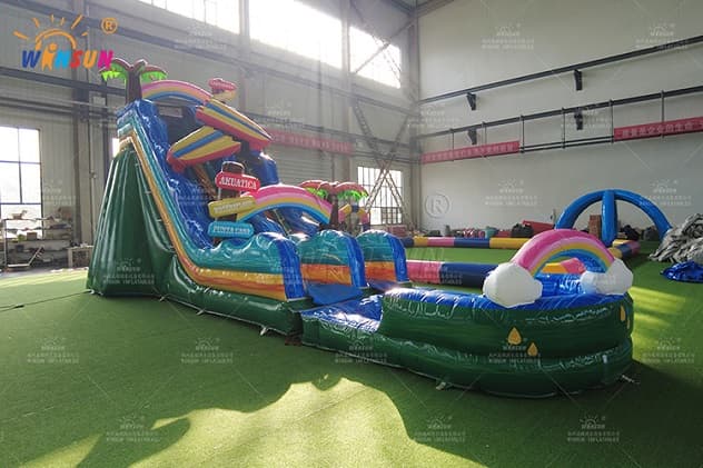 Factory direct inflatable water slide for beach parties and resorts