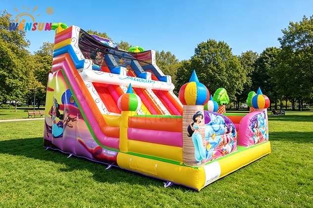Factory direct large inflatable dry slide for carnival rentals