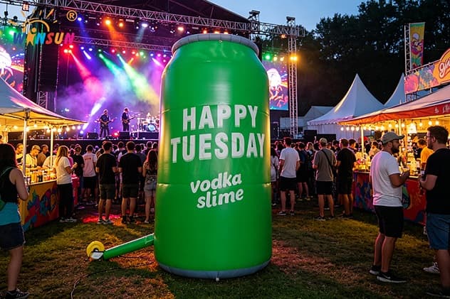 Giant PVC Vinyl Inflatable Beverage Can with Custom Logo