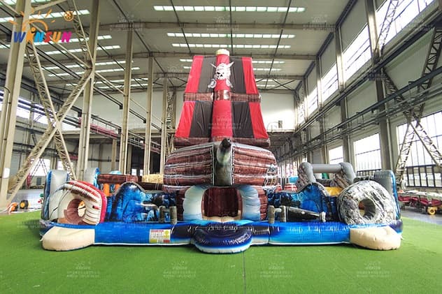 Giant PVC Vinyl Pirate Ship Inflatable for Outdoor Events and Rentals