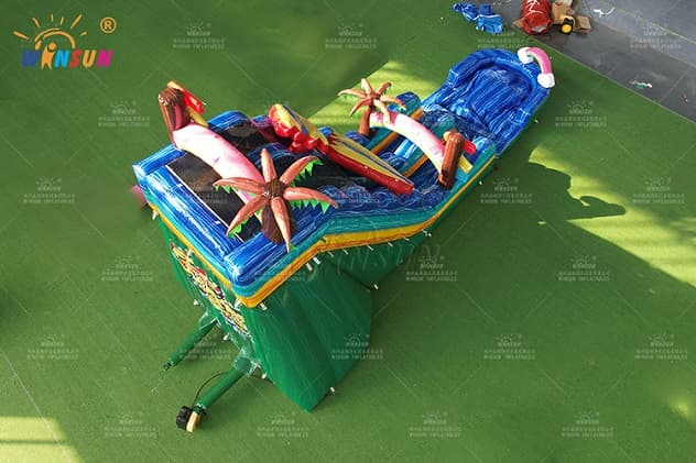 Industrial grade PVC vinyl water slide with child‑safe netting