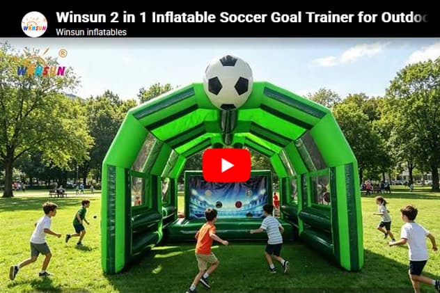 Portable Large Inflatable Soccer Target Goal for Outdoor Advertising