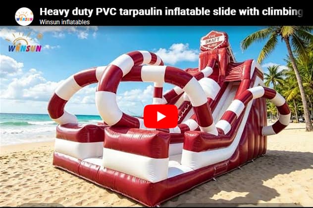 WINSUN heavy-duty inflatable dry slide for large parties and festivals