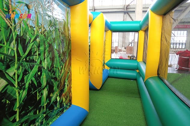 Weatherproof Inflatable Corn Field Maze for Kids and Adults