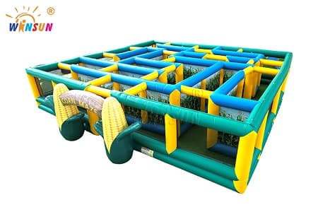 Winsun 12x12m Inflatable Corn Maze for Outdoor Harvest Festivals
