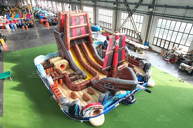 Winsun Brand Commercial Inflatable Pirate Ship for Large-Scale Festivals and Fairs