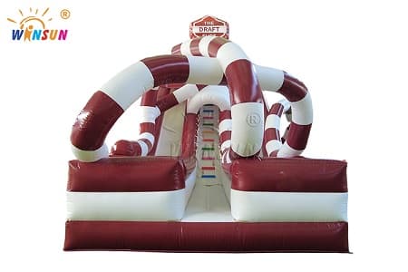 Winsun commercial inflatable dry slide with dual racing lanes