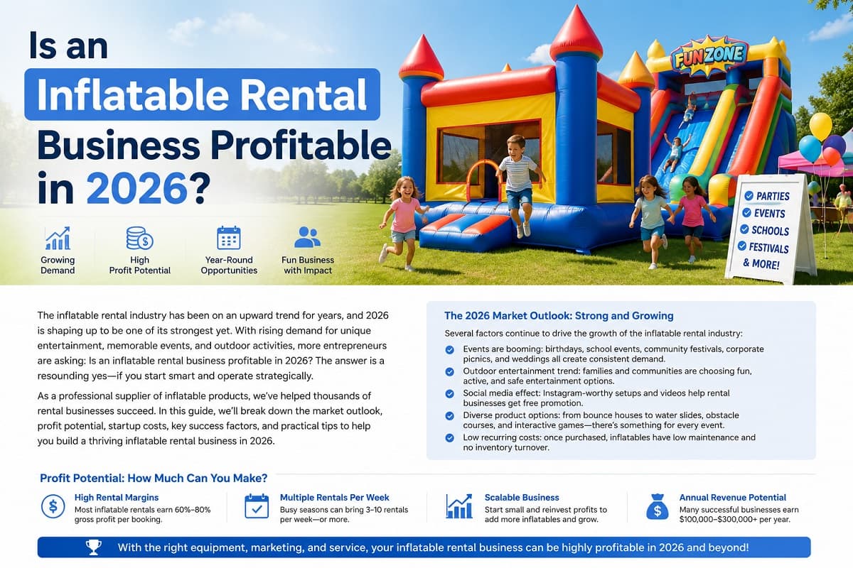 Inflatable Rental Business Profitable in 2026
