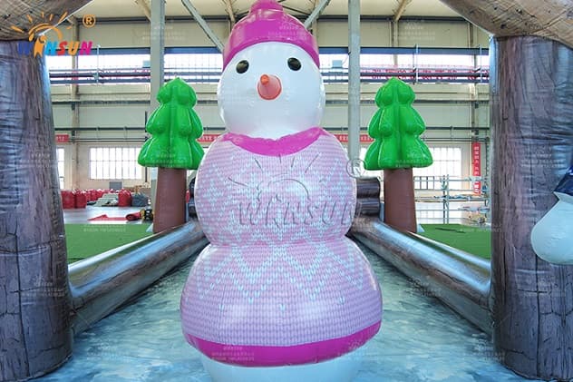 Inflatable Snow Bowl bowling game