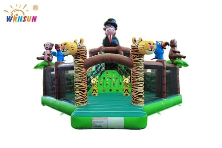 Monkey Themed Inflatable Fun Land