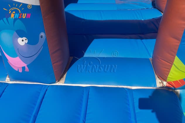 Kids pirate ship inflatable castle