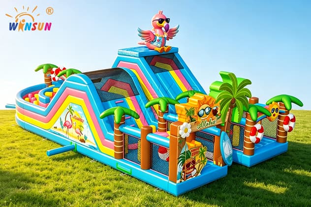 PVC vinyl inflatable obstacle course supplier