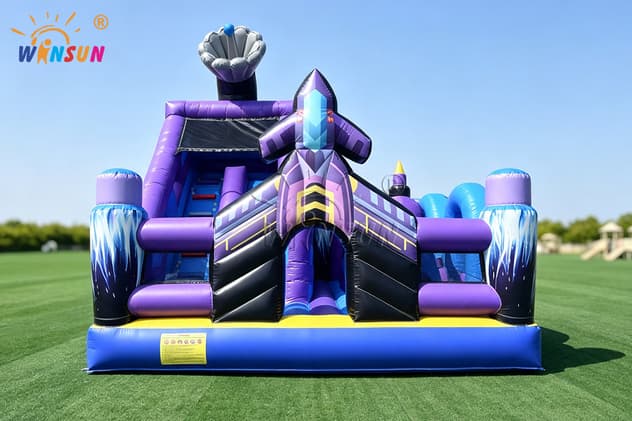 alien themed inflatable bounce house