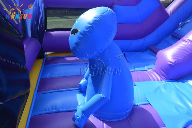 alien themed inflatable playground