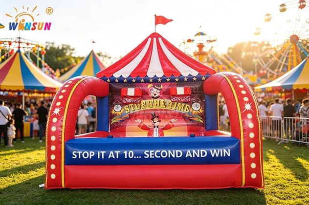 commercial inflatable stop the time game
