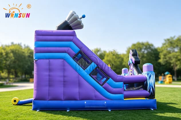 commercial space themed bounce house